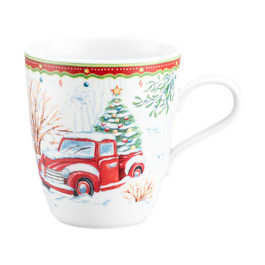 Кружка "Машина с рождественской елкой" 0,4 л Christmas Mugs Seltmann Weiden