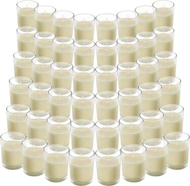 Набор из 48 свечей в бокалах, без запаха Belle Vous