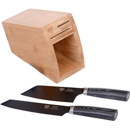 Набор ножей из нержавеющей стали с подставкой из бамбука, 3 предмета Kuro Series GRÄWE