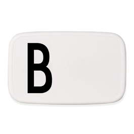 Ланч-бокс B 6,5x11x18 см черно-белый Personal Lunch Box Design Letters