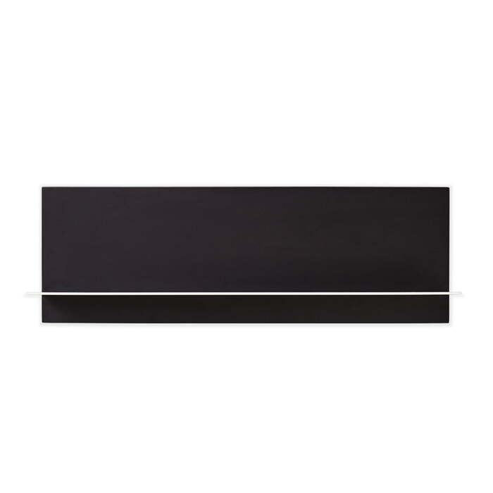 Полка 5x17x46,5 см черная Single Paper Regal Design Letters