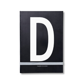Блокнот D 21,5x1,5x14,8 см черный AJ Personal Notizbuch A-Z Design Letters