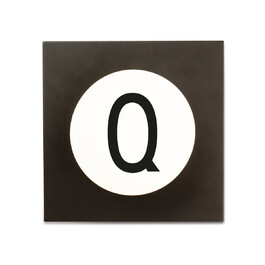 Крючки для одежды Q 14x14x9 см черно-белые Hook2 Letter Wandhaken Design Letters