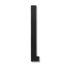 Буквы L 12x0,9 см черные Wooden Letters Indoor Design Letters