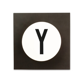 Крючки для одежды Y 14x14x9 см черно-белые Hook2 Letter Wandhaken Design Letters