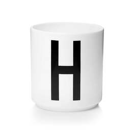 Чашка H 325 мл белая AJ Porzellan Becher Design Letters 