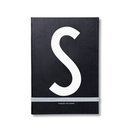 Блокнот S 21,5x1,5x14,8 см черный AJ Personal Notizbuch A-Z Design Letters