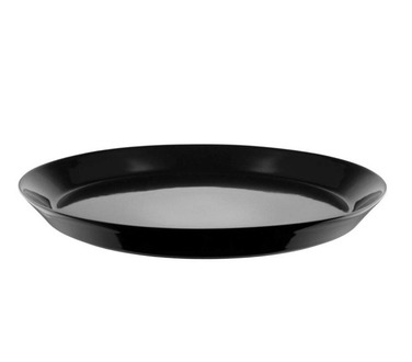 Тарелка обеденная 26,5 см черная, 4 предмета Tonale Alessi