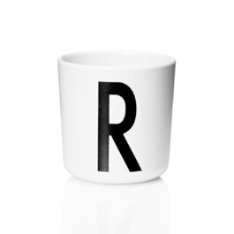 Чашка R 7,5x7 см черно-белая Melamin Becher Design Letters