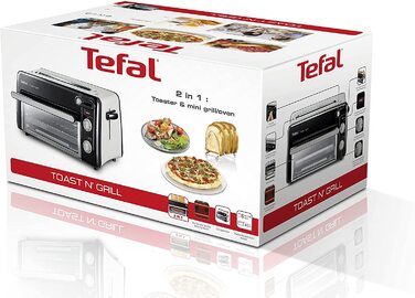 Тостер и мини-печь 2 в 1 Tefal Toast n' Grill TL6008 / 1300 Вт / 43,5 x 28,5 x 22,5 см