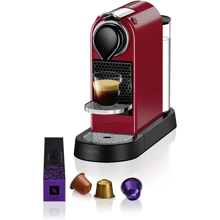 Капсульная кофемашина 1 л 1260 Вт, красная Nespresso XN7415 Krups