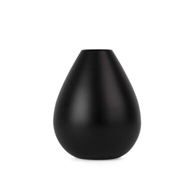 Ваза 12 см черная Royal Vase Design Letters