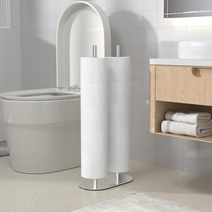 Двойной держатель для туалетной бумаги 61,5 см, хромированный Niffgaff