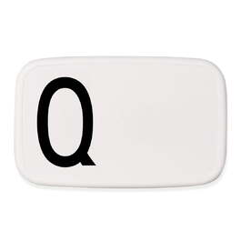 Ланч-бокс Q 6,5x11x18 см черно-белый Personal Lunch Box Design Letters