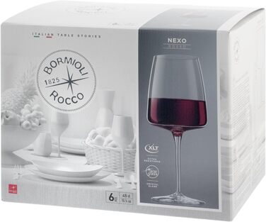 Набор из 6 бокалов для красного вина 0,45 л Nexo Bormioli Rocco
