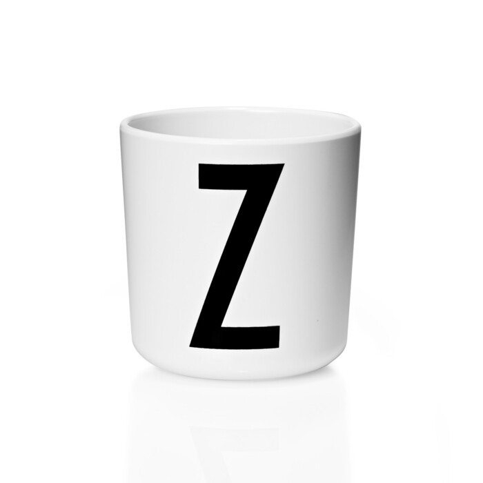 Чашка Z 7,5x7 см черно-белая Melamin Becher Design Letters