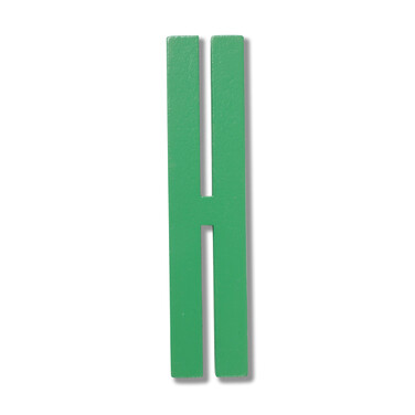 Буквы H 12x0,9 см черные Wooden Letters Indoor Design Letters
