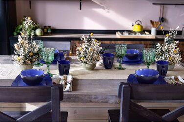 Набор посуды, 16 предметов, синяя Marsili Collection MIAMIO