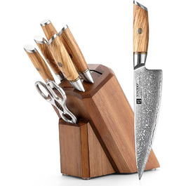 Набор ножей с подставкой 8 предметов XINZUO 