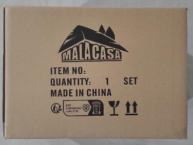 Комбинированный набор посуды из мраморного фарфора из 60 предметов MALACASA