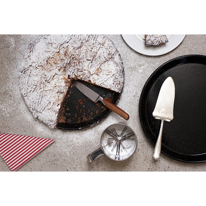Форма для торта 26 см, эмаль, черная Riess 0494-022