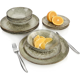 Набор столовой посуды из керамогранита 12 предметов Pompei Sänger