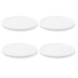 Набор тарелок 27 см, 4 предмета, белый Ecco Friesland