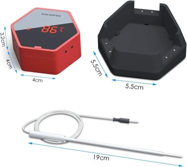Термометр для мяса Inkbird IBT-6XS из нержавеющей стали, с Bluetooth iPhone Android, 6 зондов