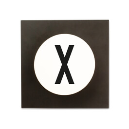 Крючки для одежды X 14x14x9 см черно-белые Hook2 Letter Wandhaken Design Letters