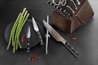 Набор Cangshan TC Series 14 ножей из нержавеющей стали + ножницы + точилка для ножей, с подставкой