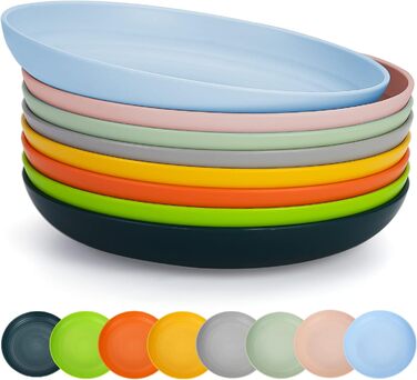 Набор из 8 разноцветных тарелок 23 см Berglander