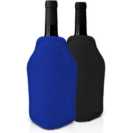 Набор манжет для бутылок 2 предмета, черный и синий joeji's Kitchen
