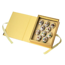 Подвеска Пасхальное яйцо в подарочной упаковке, набор 10 предметов Mini-Ei Hutschenreuther