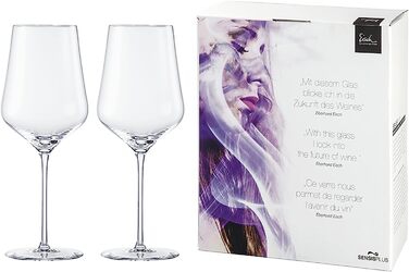 Бокал для вина EISCH Sky Bordeaux Sensis Plus из нетилированного хрусталя, 2 шт., 620 мл Бордо, набор из 2 шт.