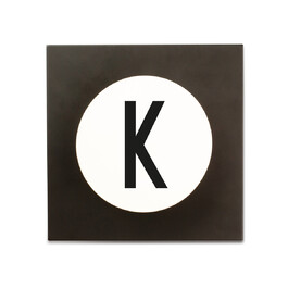 Крючки для одежды K 14x14x9 см черно-белые Hook2 Letter Wandhaken Design Letters