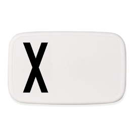 Ланч-бокс X 6,5x11x18 см черно-белый Personal Lunch Box Design Letters