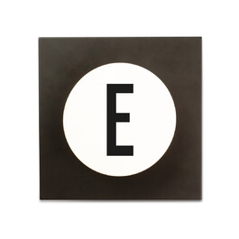Крючки для одежды E 14x14x9 см черно-белые Hook2 Letter Wandhaken Design Letters