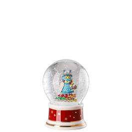 Декоративный снежный шар Сова 12 см Sammelserie 2019 Hutschenreuther