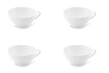 Набор чашек для чая 0,17 л, 4 предмета, белый Ecco Friesland