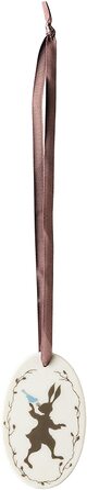 Подвеска овальная Серо-коричневая 7,5x4,5 см Springtime Hutschenreuther