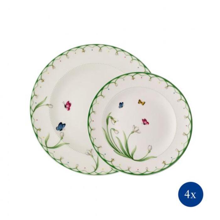 Набор тарелок 8 предметов Colourful Spring Villeroy & Boch