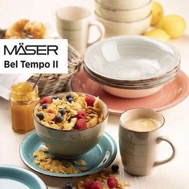 Набор столовой посуды на 6 человек 30 предметов Bel Tempo II MÄSER