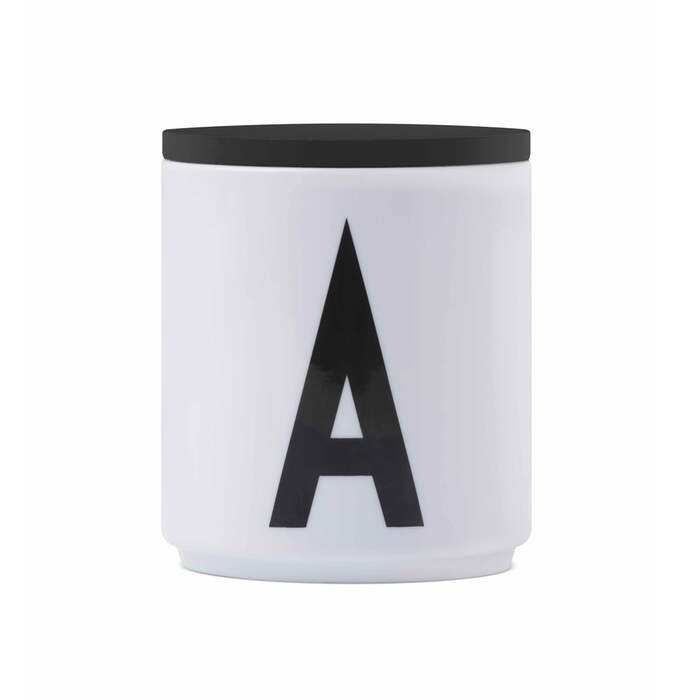 Крышка для кружки Ø 8 см коричневая Deckel zu AJ Porzellan Becher Design Letters