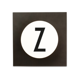 Крючки для одежды Z 14x14x9 см черно-белые Hook2 Letter Wandhaken Design Letters