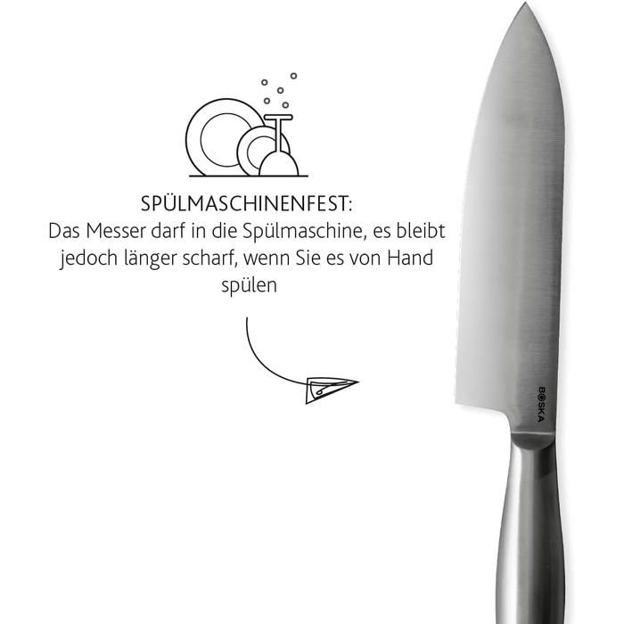 Нож поварской 18 см Copenhagen BOSKA