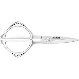 Кухонные ножницы Global Messer GKS-210, с зазубренным лезвием, 21 см