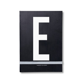 Блокнот E 21,5x1,5x14,8 см черный AJ Personal Notizbuch A-Z Design Letters