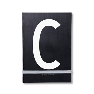 Блокнот C 21,5x1,5x14,8 см черный AJ Personal Notizbuch A-Z Design Letters