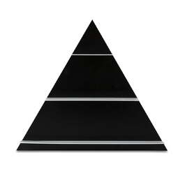 Полка 51x6,6x56,5 см черная Paper Regal Triangle Design Letters