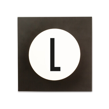 Крючки для одежды L 14x14x9 см черно-белые Hook2 Letter Wandhaken Design Letters